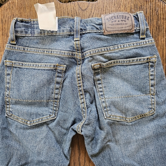 Levi Strauss Straight Leg Classic Blue Denim Jeans Size Boy's 8 NEW with TAGS - Picture 5 of 10